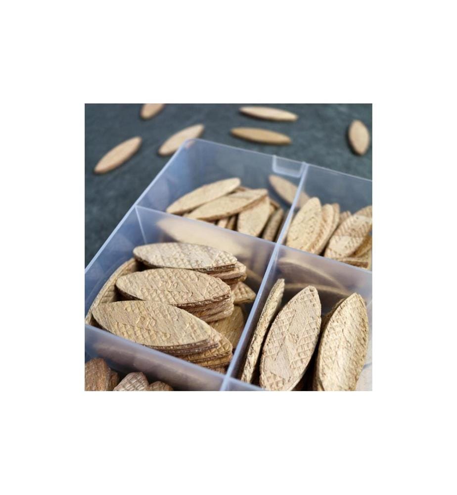 TOX-DÜBEL - Chevilles plates en bois Biscuit Wood Miniset, 100 Pièce/s