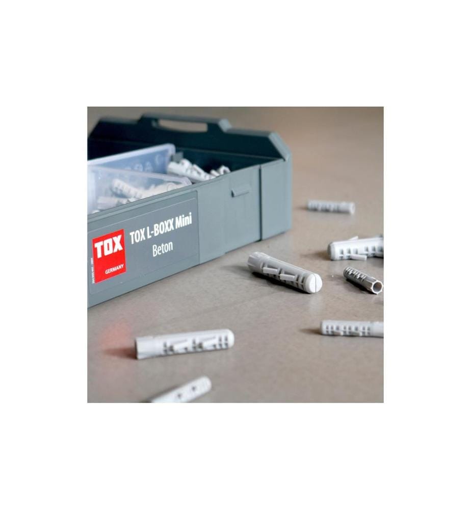 TOX-DÜBEL - Dübel Sortiment L-Boxx Mini Beton, 296 Stück