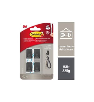 COMMAND - Klebehaken 0.225 kg, Schwarz