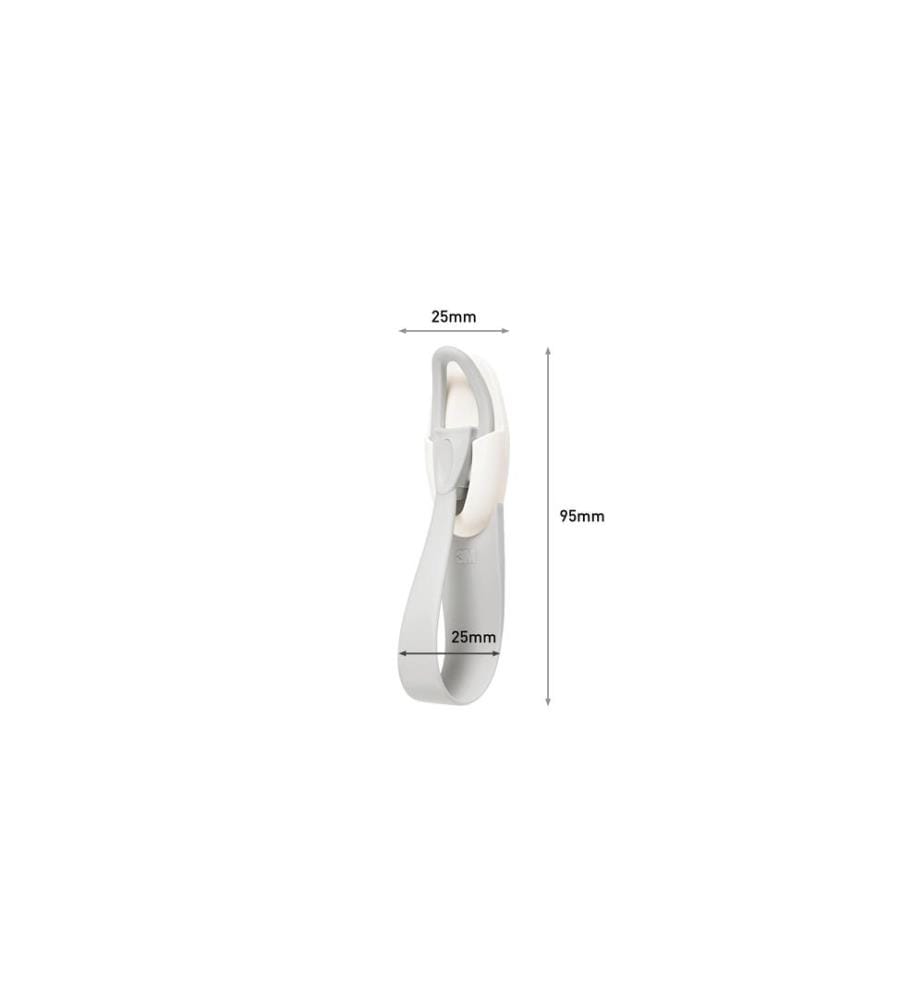 COMMAND - Supports de câble M 5 cm x 2 mm Blanc 50 mm x 2 mm