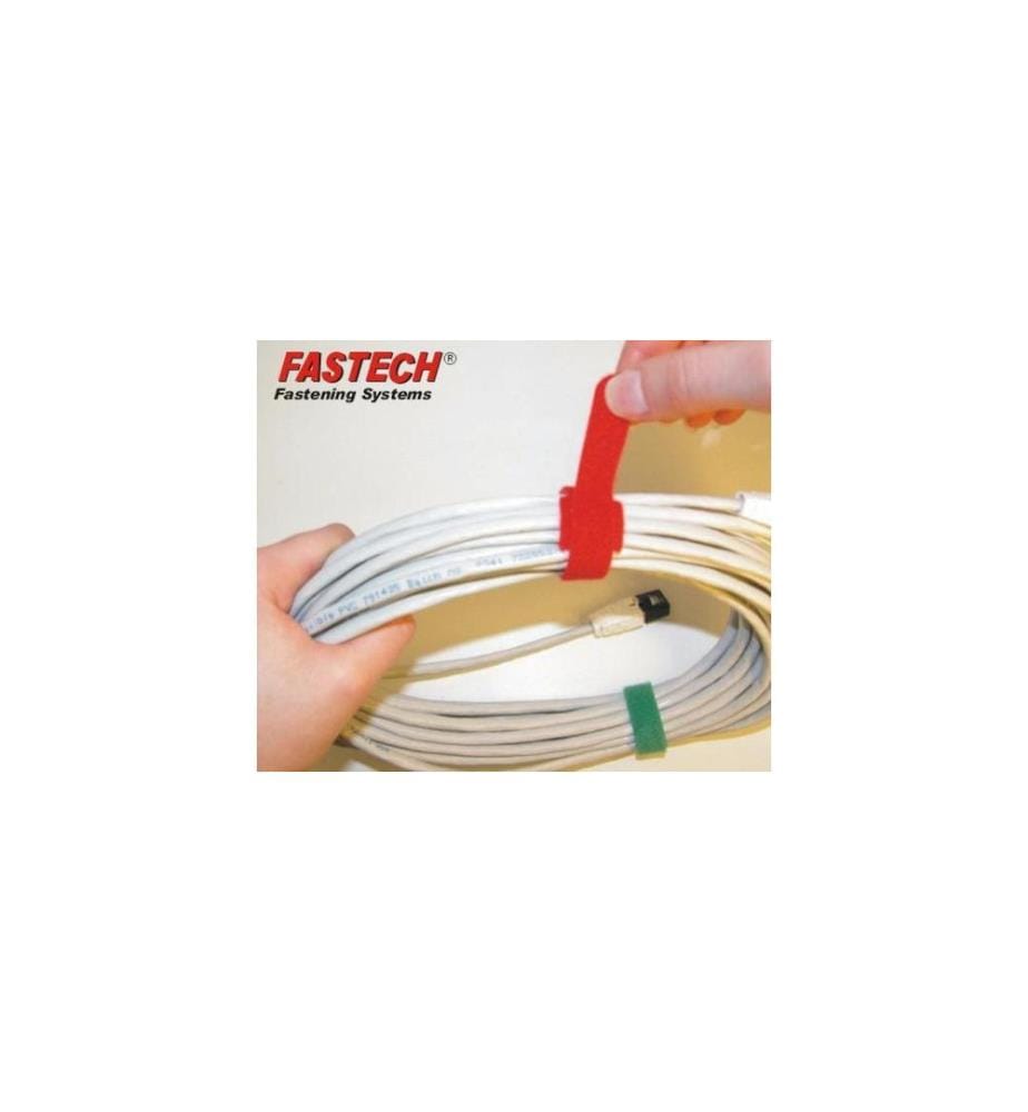 FASTECH - Klettkabelbinder ETK-3-1 13 x 150 mm Rot, 100 Stück