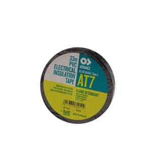 ADVANCE - Bande isolante AT7 19 mm x 33 m, Noir
