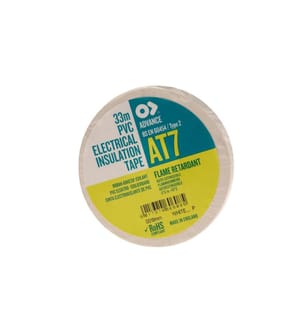 ADVANCE - Bande isolante AT7 19 mm x 33 m, Blanc