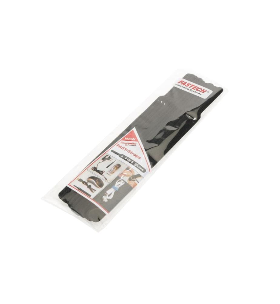 FASTECH - Klettkabelbinder ETK-5-3 13 x 200 mm Schwarz, 10 Stück