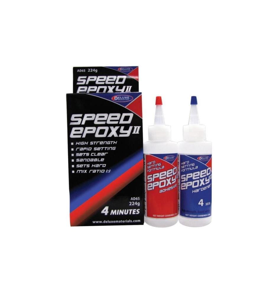 DELUXE MATERIALS - Colle pour modélisme Speed Epoxy II 4 min 224 g