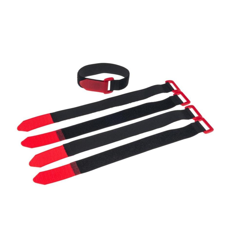 FASTECH - Bande à dragonne FAST-VSTRAP 25 x 480 mm, Noir/Rouge