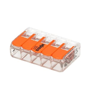 WAGO - Borne de connexion COMPACT 5 fois, 4 pièces