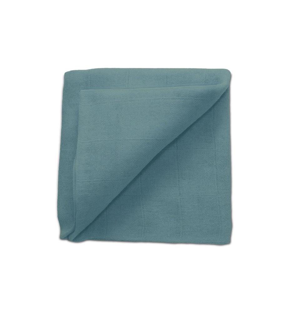 ZEWI bébé-jou Serviette en gaze Petrol 60 x 60 cm