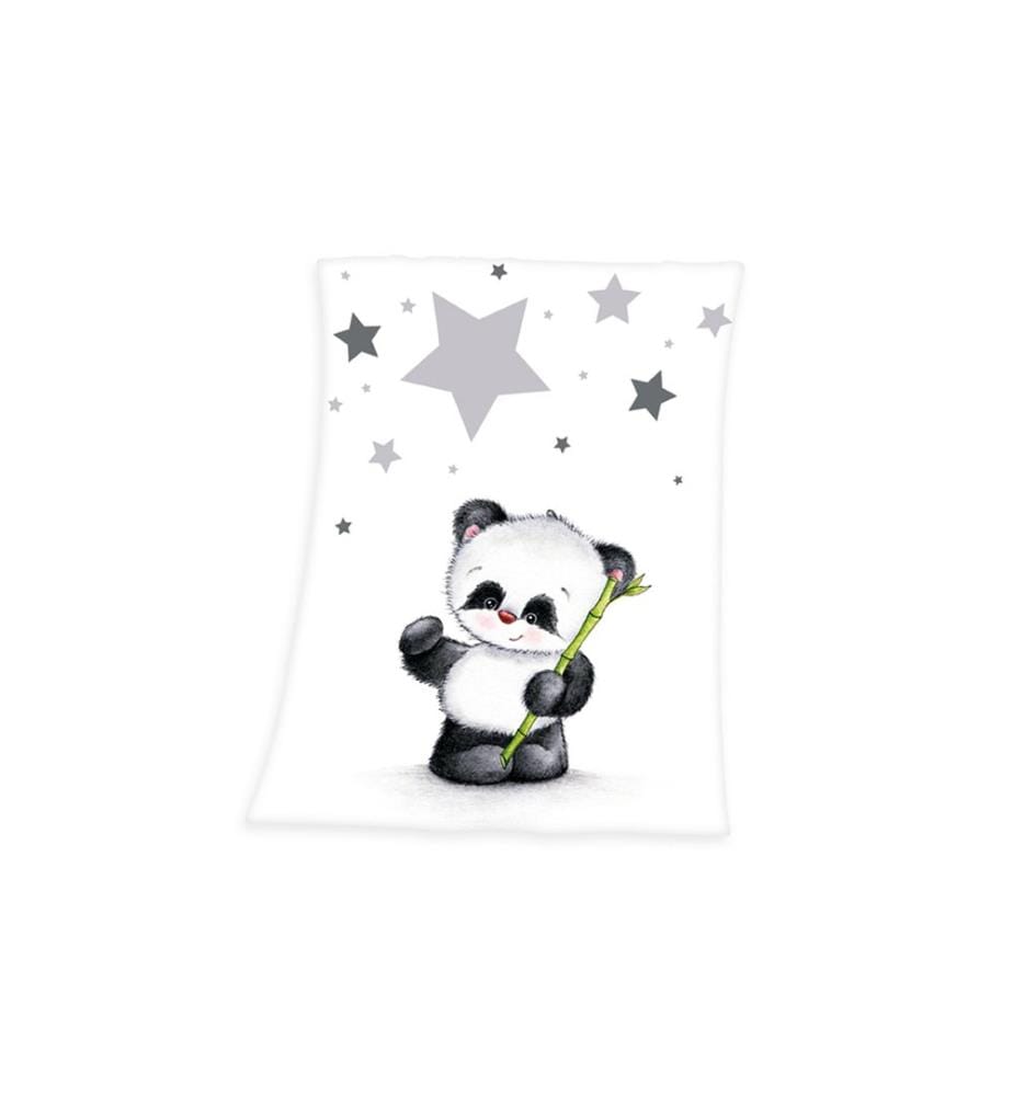 HERDING - Couverture douillette Panda 75 x 100 cm