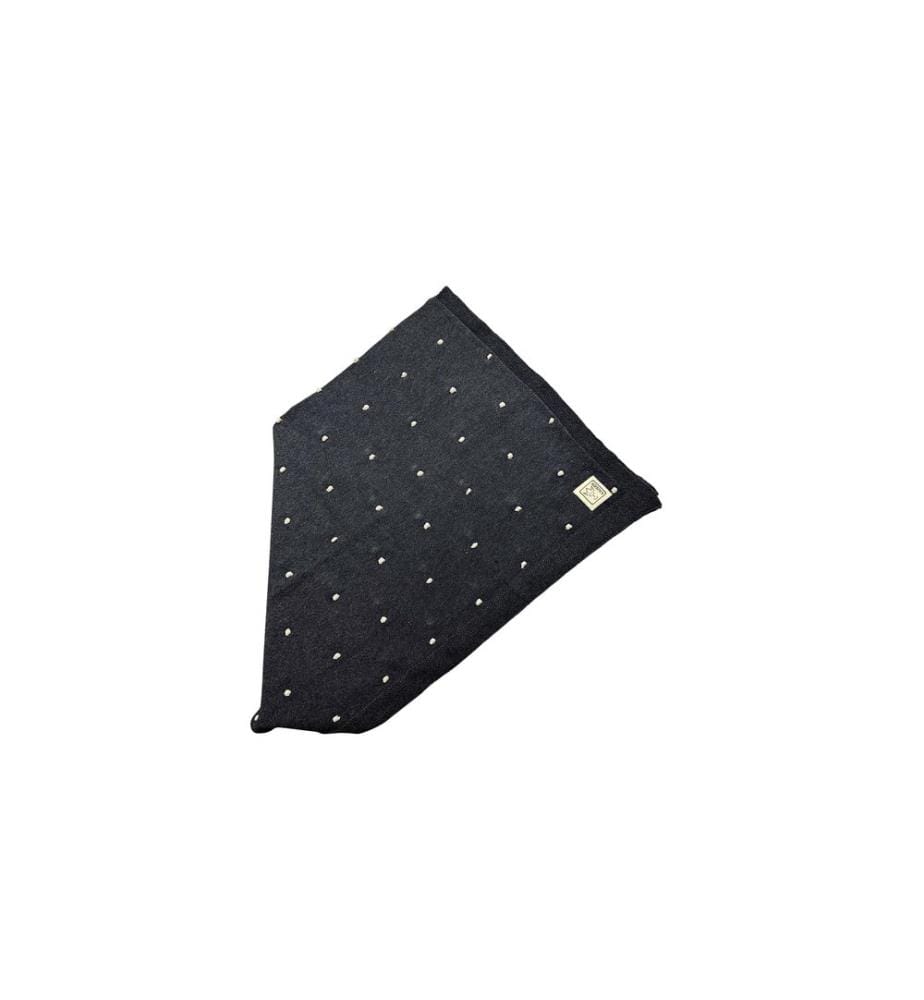 Kaiser - Couverture de bébé Knots dark grey/knot natural 80 x 100 cm