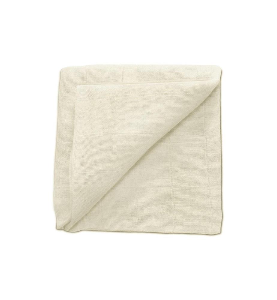 ZEWI bébé-jou Serviette en gaze Offwhite 60 x 60 cm