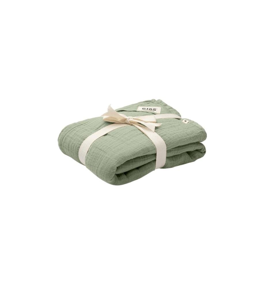 Bibs - Serviette en gaze Sage Green 120 x 120 cm