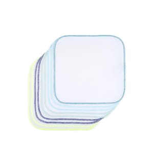 MAKIAN - Moltonwaschlappen 9-er Set 30 x 30 cm, Blau