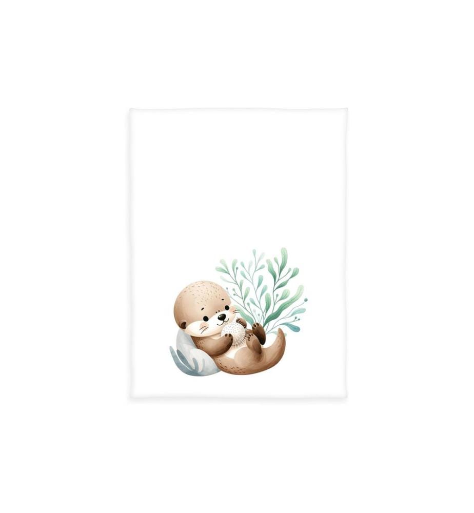 HERDING - Kuscheldecke Schnuffel-Otter 75 x 100 cm