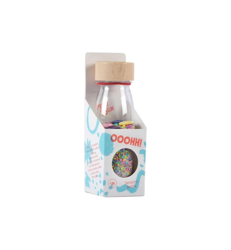 Sombo - Bouteille sensorielle avec son – Boutons 15.5 cm
