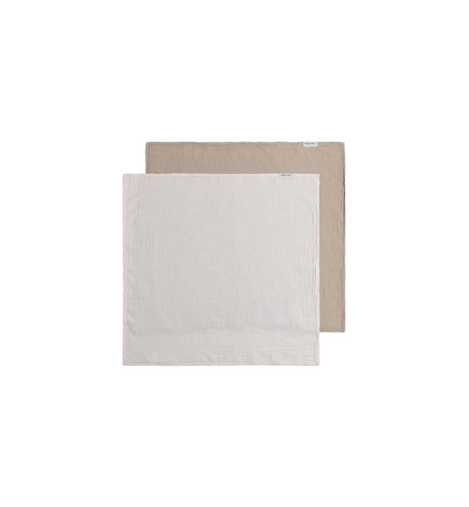 baby's only - Pucktuch Tender Beige/Linen, 65 cm x 65 cm