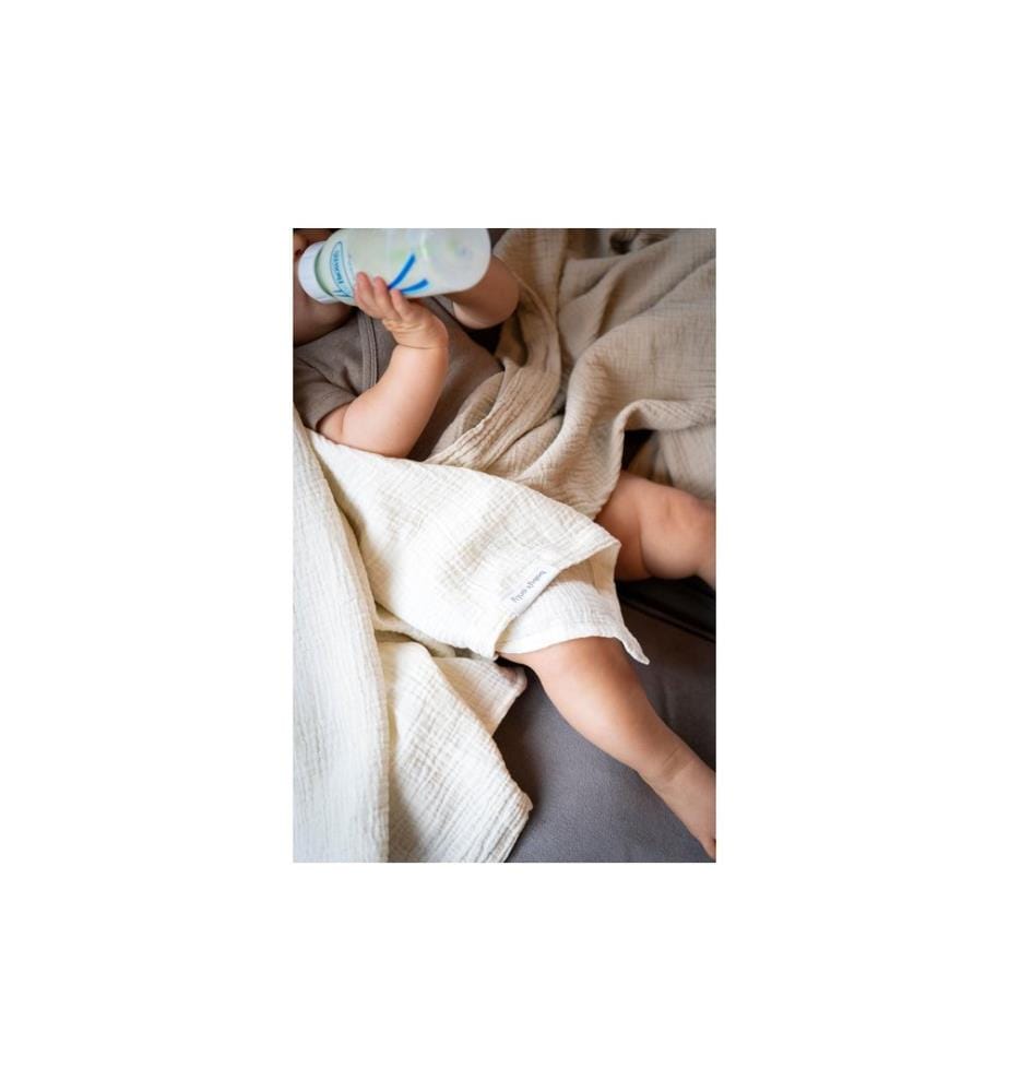 baby's only - Pucktuch Tender Beige/Linen, 115 cm x 115 cm