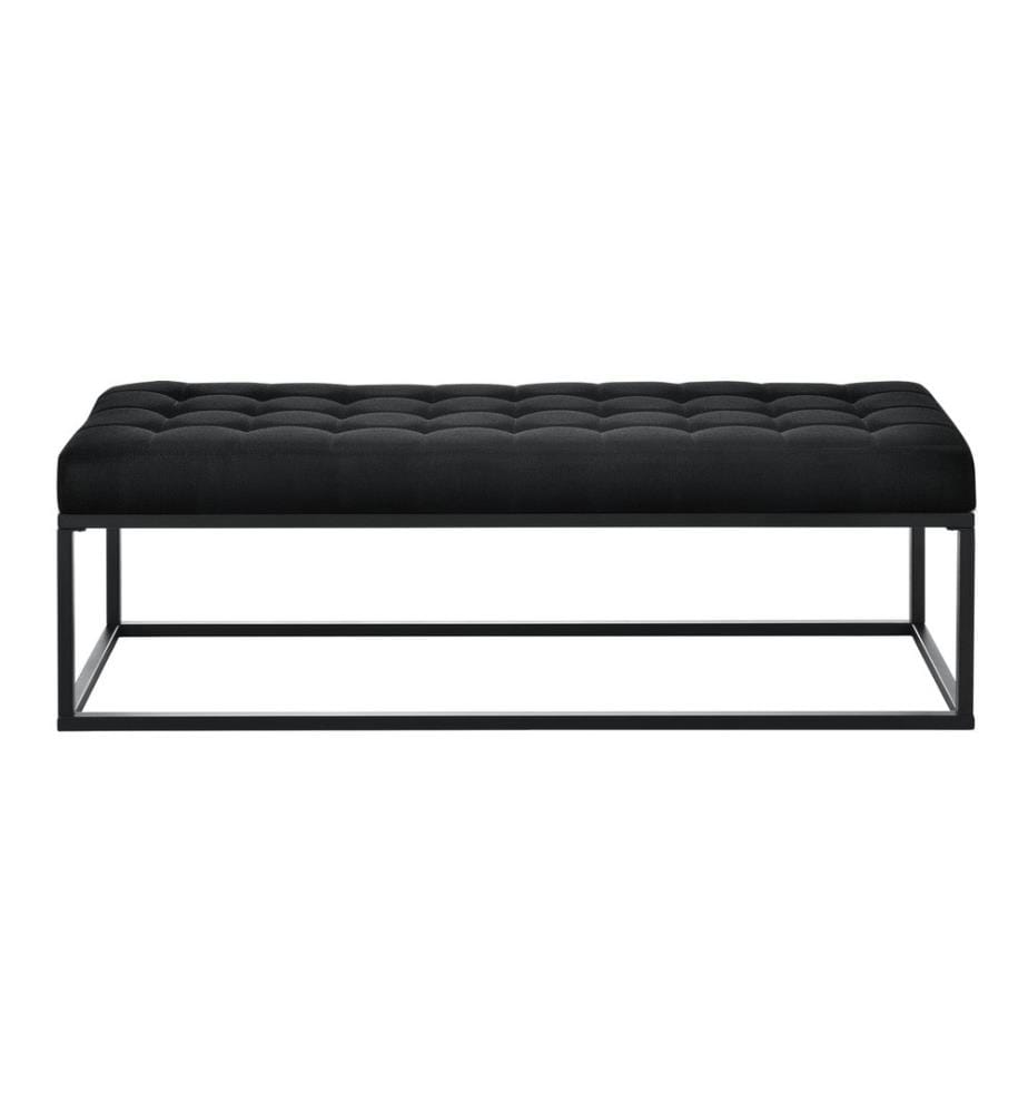 Banc Salta métal 120x40x38 cm noir