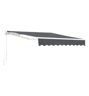 Gelenkar mmarkise Bitonto 350x250 cm mit Handkurbel Dunkelgrau
