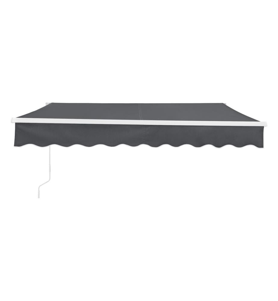 Bitonto 350x250 cm folding awning with hand crank dark gray