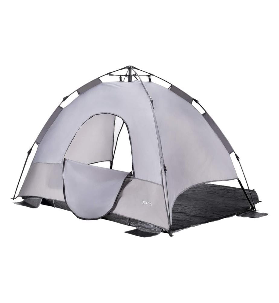 Tente de plage Mullsjö Pop Up 215x135x140 cm Gris