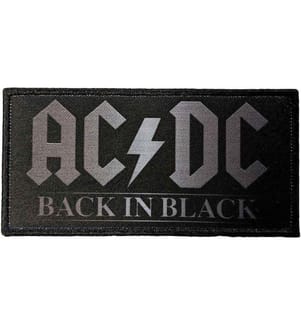AC/DC - Écusson BACK IN BLACK