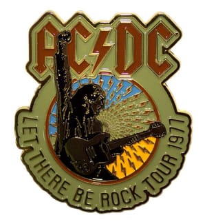 AC/DC - Badge LET THERE BE ROCK TOUR ´77