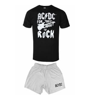 AC/DC - "For Those About to Rock" Schlafanzug mit Shorts für Herren/Damen Unisex