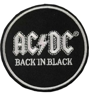 AC/DC - Patch à repasser BACK IN BLACK