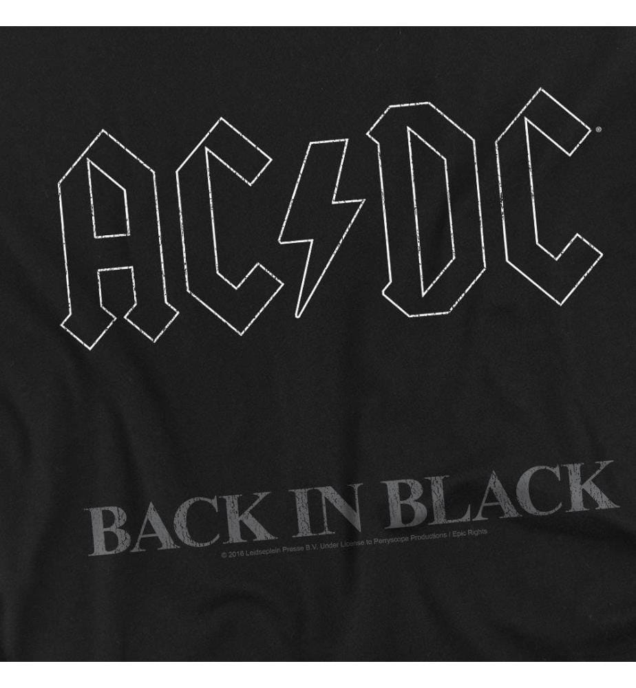 AC/DC - "Back In Black" T-Shirt für Herren