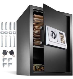 Cassaforte elettronica chiavi, modello 4, grande - nero