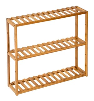 Étagère en Bambou 3 niveaux 60x15x54,5 cm - marron