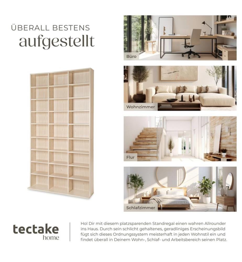 Regal Christel 180x102x23,5 cm - buche