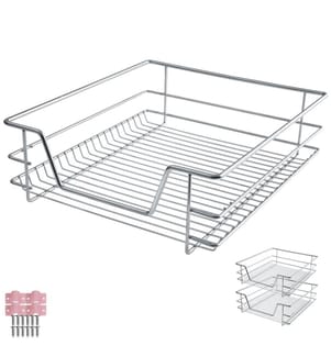 Tiroir de rangement téléscopique - 50 cm, Lot de 2