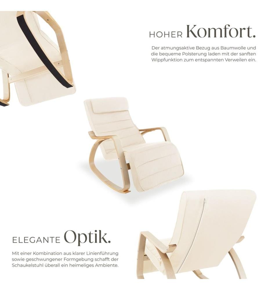 Fauteuil à bascule Onda - beige