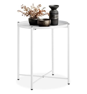 Table d'appoint CHESTER 45,5x45,5x53 cm - blanc