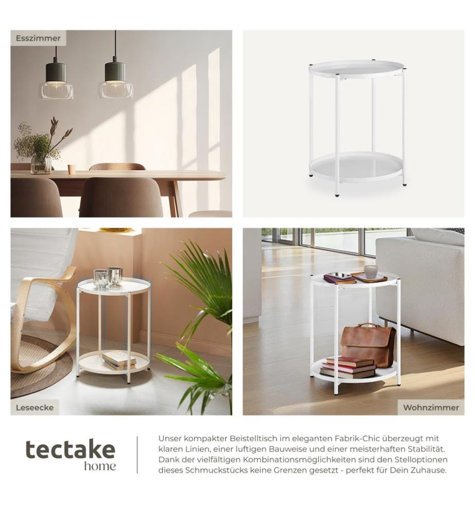 Table d'appoint OXFORD - blanc