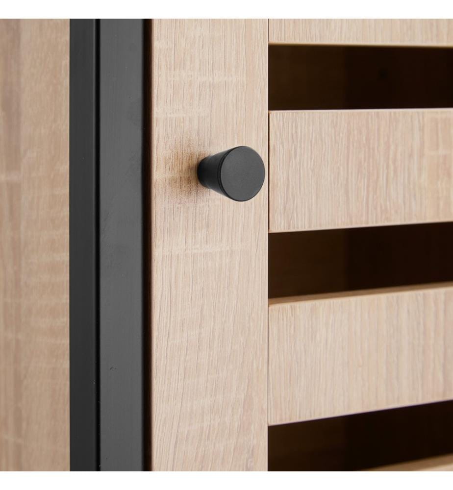 Beistellschrank Durham 38,5x31,5x81 cm - Industrial Holz hell, Eiche Sonoma