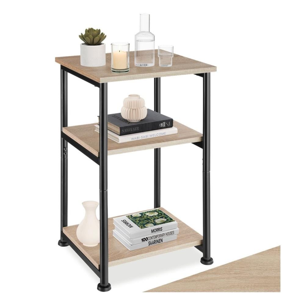 Beistelltisch Memphis 34x30x59 cm - Industrial Holz hell, Eiche Sonoma