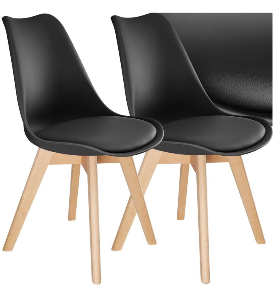 Esszimmerstühle Frederikke - schwarz, 2er Set