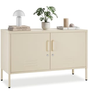 Sideboard Baker, Magnetverschluss, verstellbarer Boden - creme