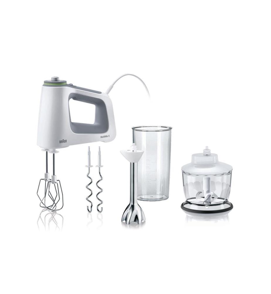 BRAUN - Batteur MultiMix 5 HM5137WH Blanc/Gris