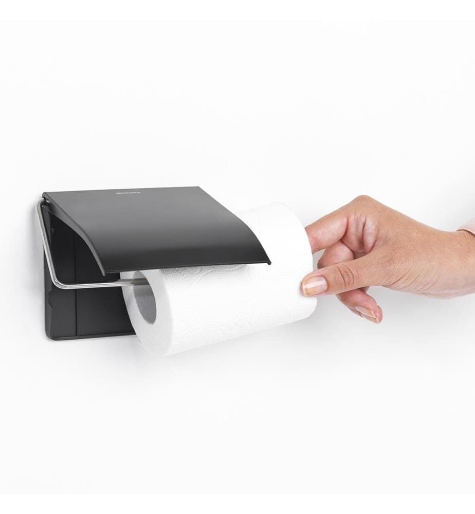 Toilettenpapierhalter -Serie ReNew - Schwarz Matt
