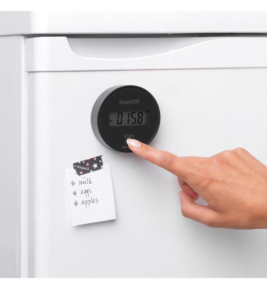 Magnetic Kitchen Timer, Tasty - Dark Grey