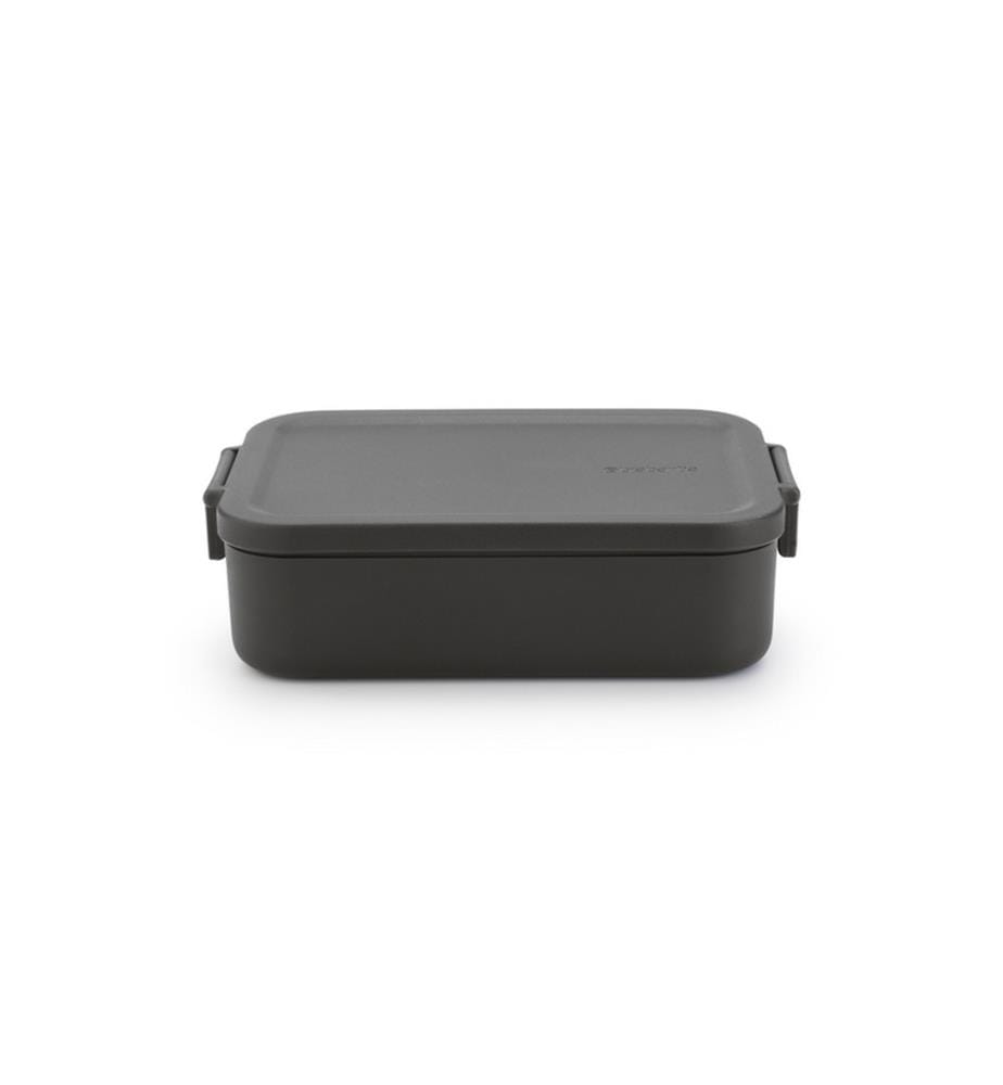 Lunchbox, Medium, Plastic - Dark Grey