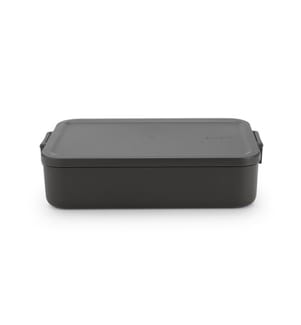 Scatola per il pranzo Make & Take, grande, in plastica - Grigio scuro