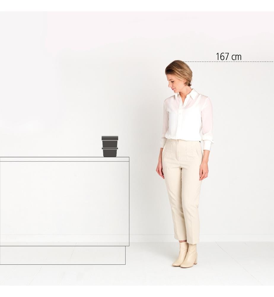 Abfallbehälter Sort & Go 3 L - Grau