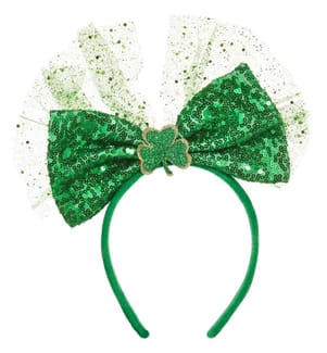Ornamento per il capo da Festa di San Patrizio - Fiocco con paillettes