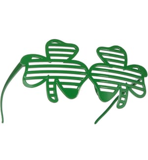 Occhiali scherzosi da Festa di San Patrizio - Trifogli a righe