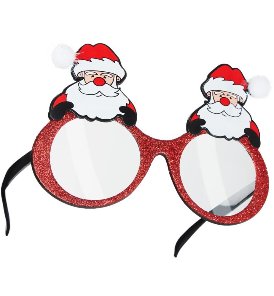 Spassbrille Weihnachtsmänner